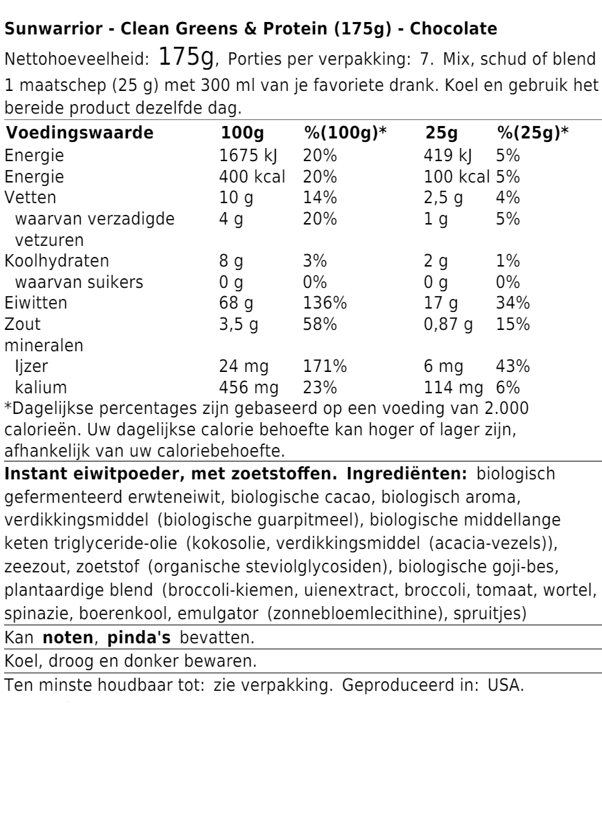 Clean Greens & Protein (175g)