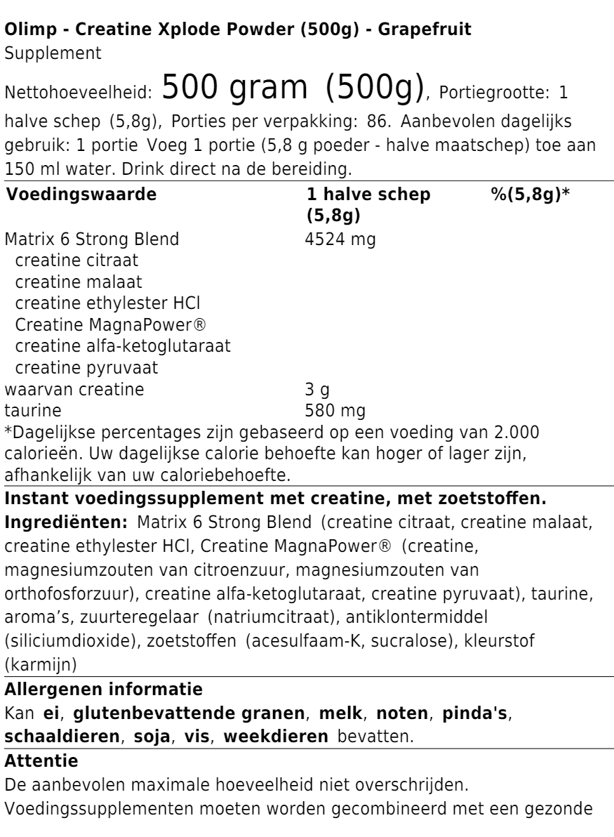 Creatine Xplode Powder