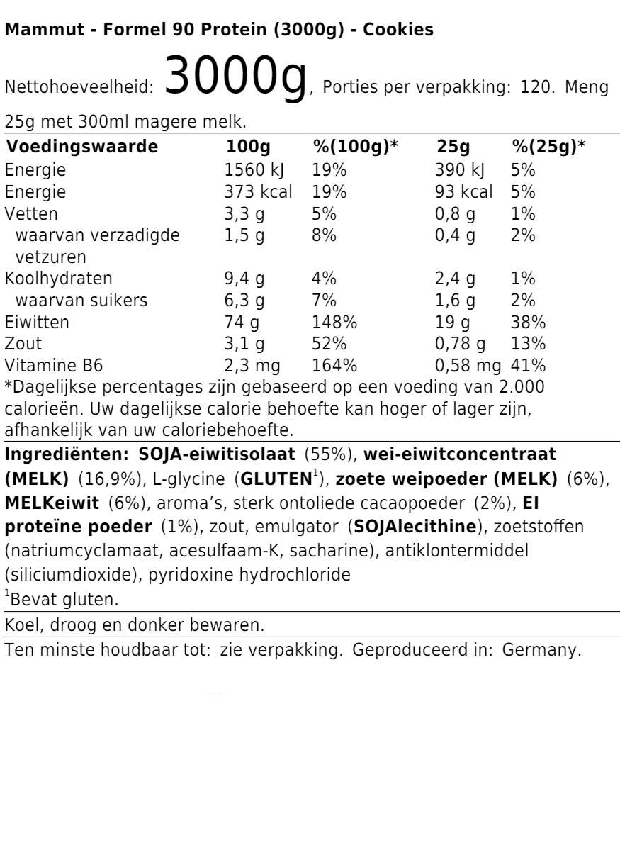 Formel 90 Protein (3000g)