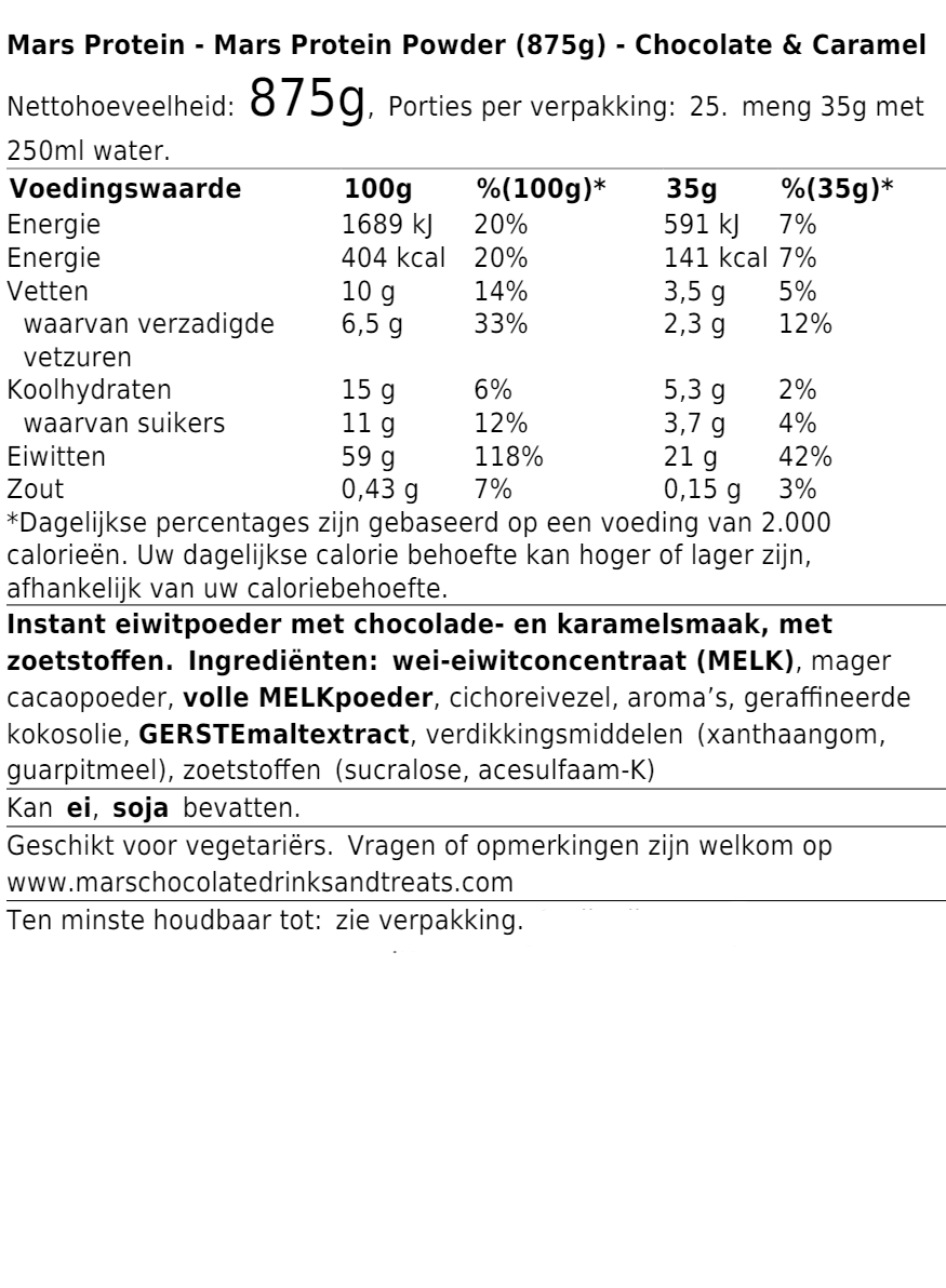 Mars Protein Powder (875g)