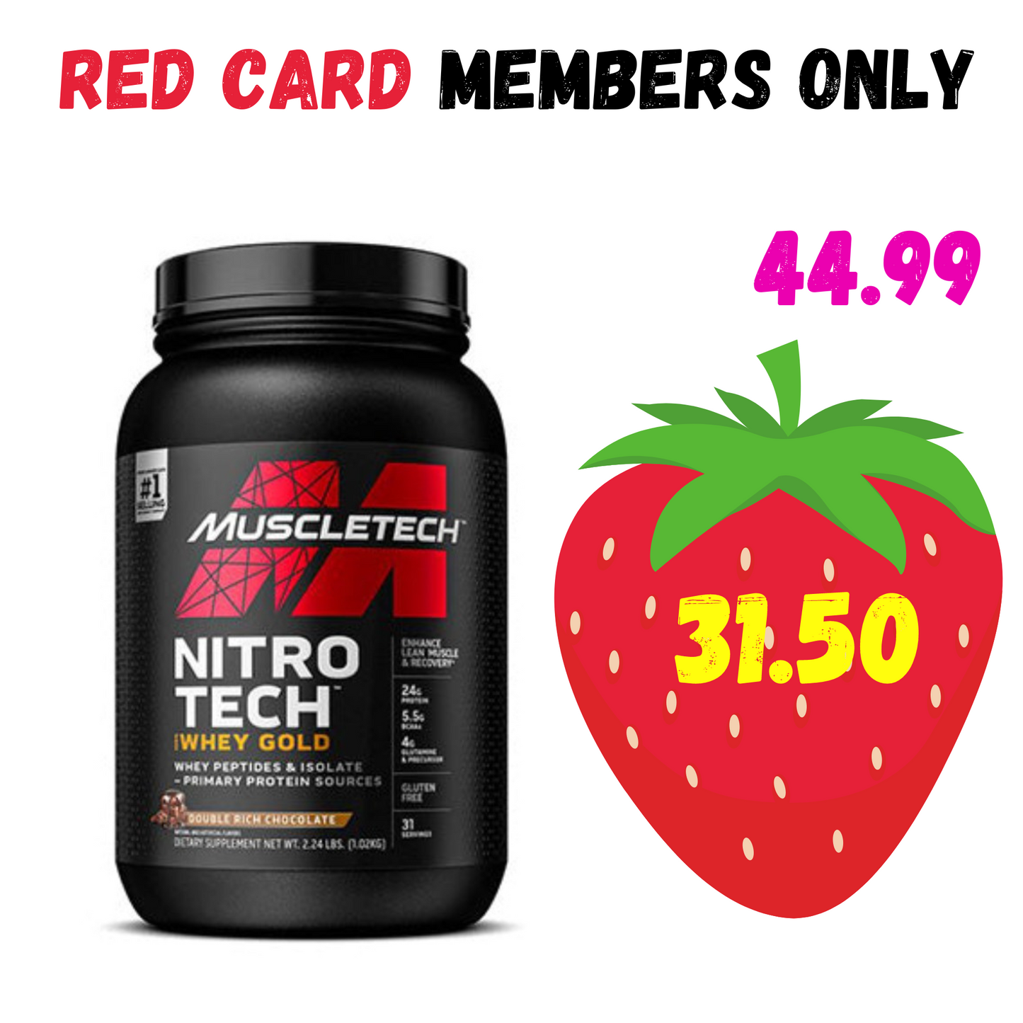 Nitro Tech 100% Whey Gold (2lbs)