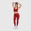 Kompression Leggings Amaze Ripp Wine Red