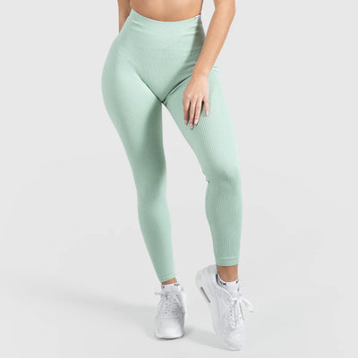 Kompression Leggings Amaze Ripp Green Melange