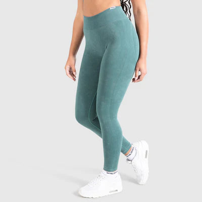 Leggings Batik Acid Scrunch Dark Green