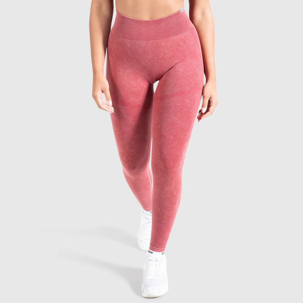 Leggings Batik Acid Scrunch Red