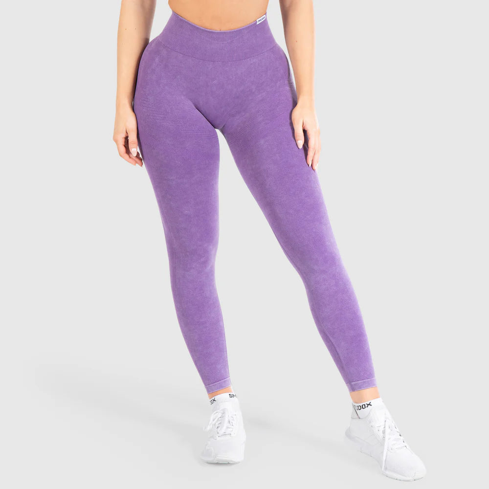 Leggings Batik Acid Scrunch Lila