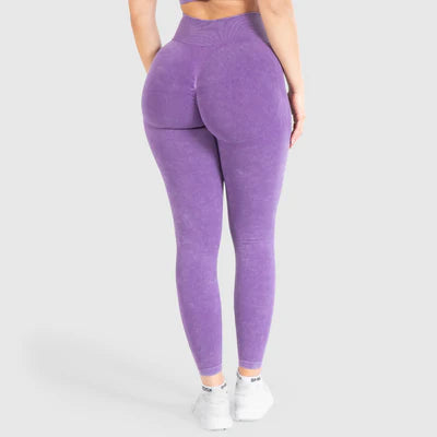 Leggings Batik Acid Scrunch Lila