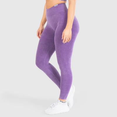 Leggings Batik Acid Scrunch Lila