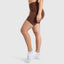 Shorts Maria Solid Scrunch Brown