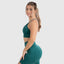 Sport BH Maria Solid Scrunch Dark Green