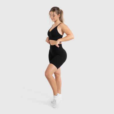Sport BH Maria Solid Scrunch Black