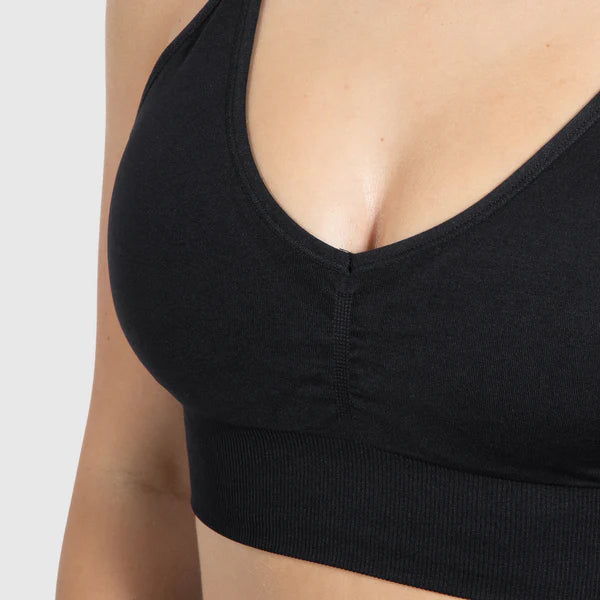 Sport BH Maria Solid Scrunch Black