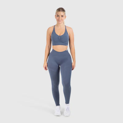 Sport BH Solid Scrunch Blue