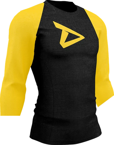 Dedicated 3/4 Sleeve Raglan Shirt Logo
