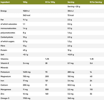 Naturya Organic Hemp Protein Powder - 300gr