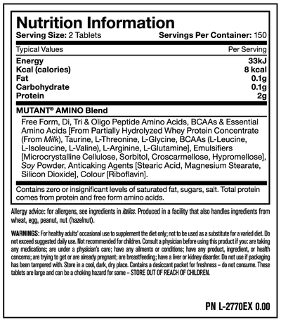 Mutant Amino - 300 tabs