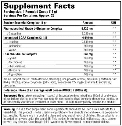 Stacker2 Essential Aminos 400gr