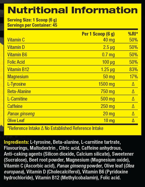PF Ripped Freak Preworkout