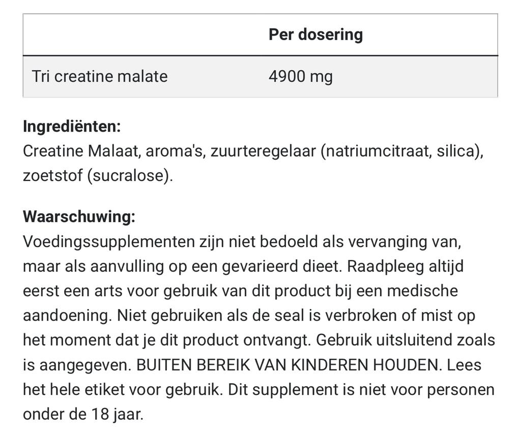 Evolite Tri Creatine Malate (300 gr)