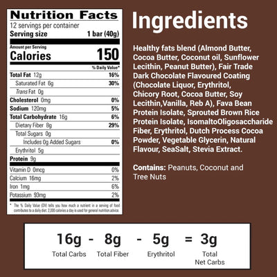 NoSugar - Keto Bar (12x40g)