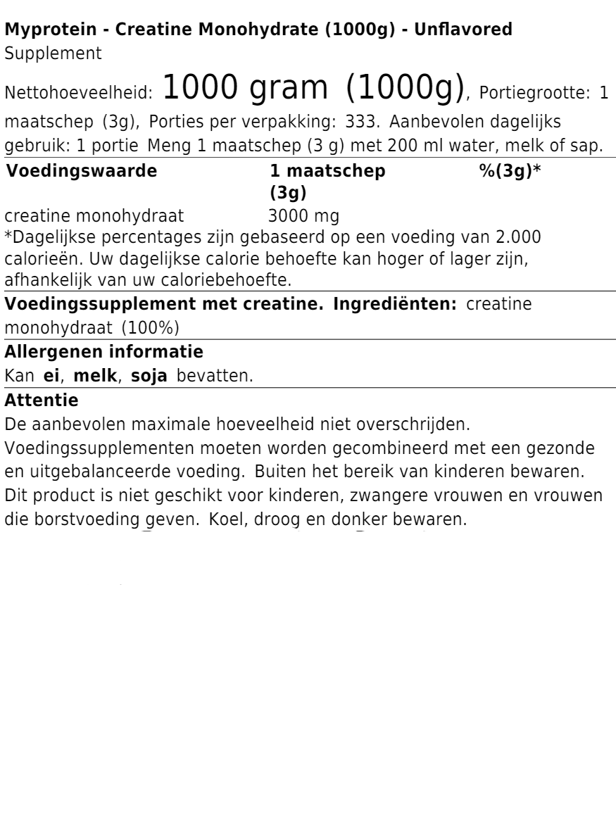 Creatine Monohydrate