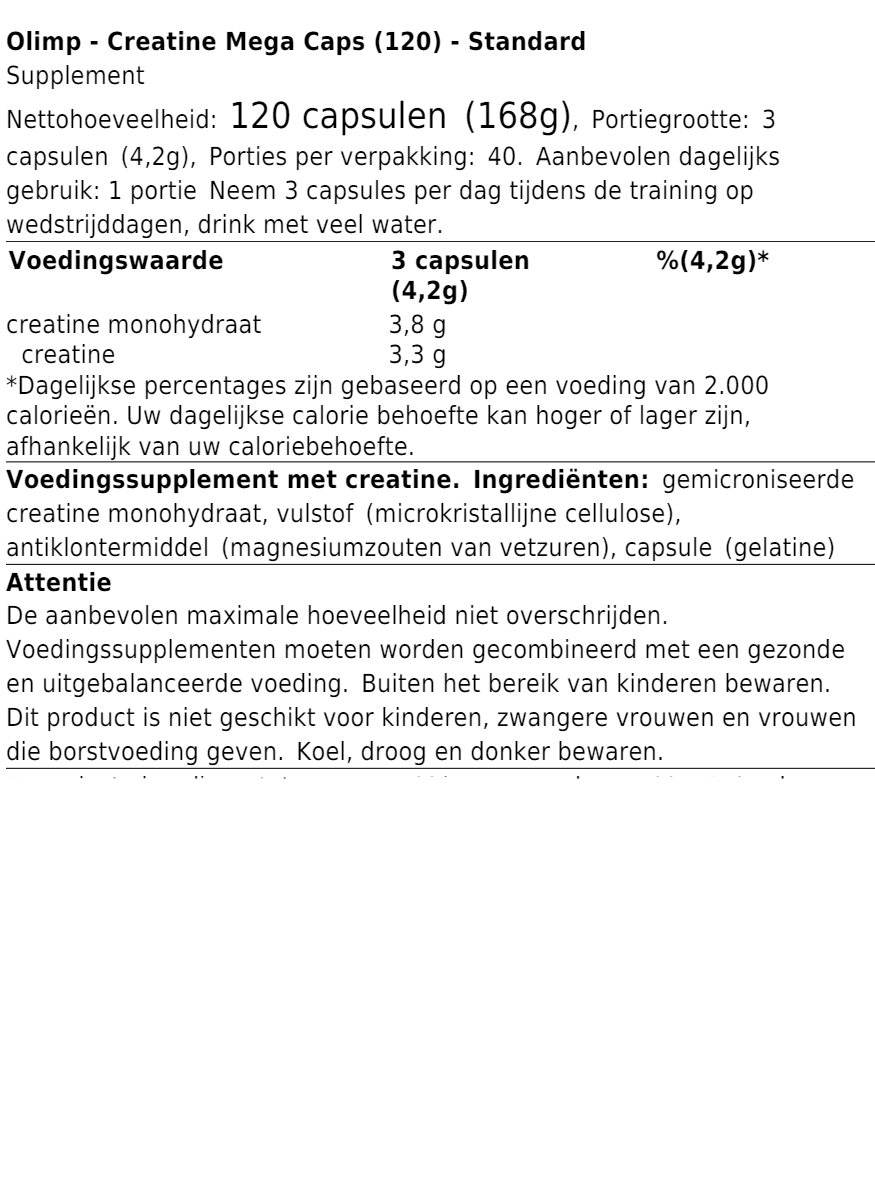 Creatine Mega Caps