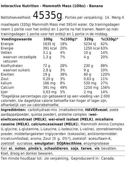 Mammoth Mass (10lbs)