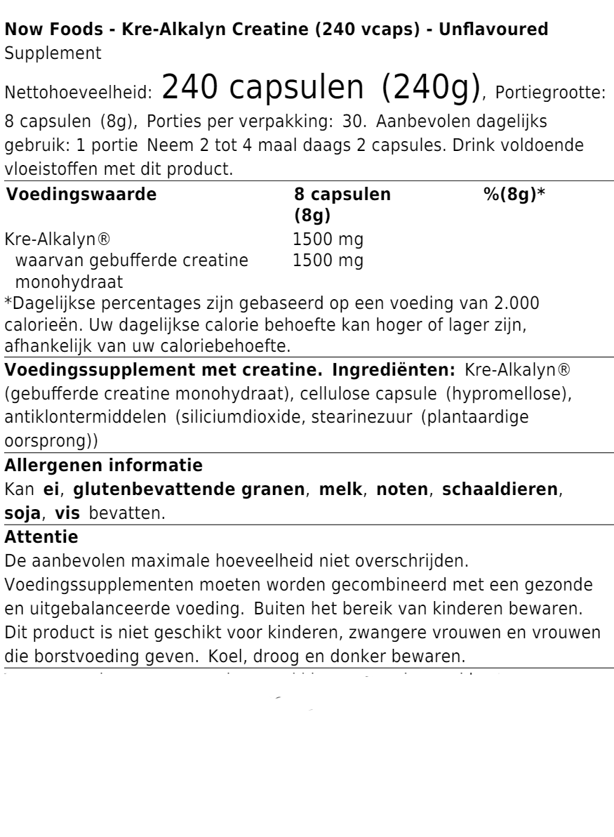Kre-Alkalyn Creatine