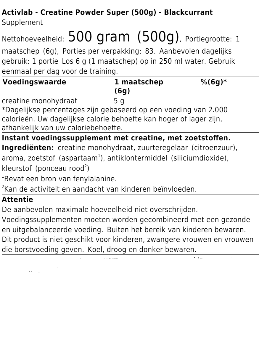 Creatine Powder Super